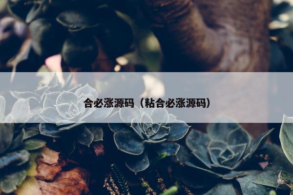 合必涨源码（粘合必涨源码）
