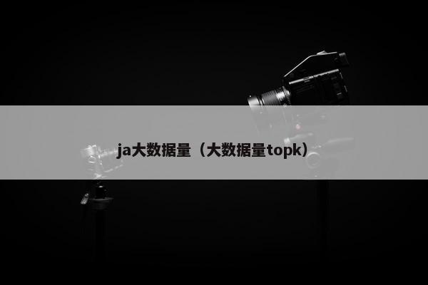 ja大数据量（大数据量topk）