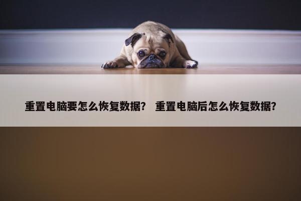重置电脑要怎么恢复数据？ 重置电脑后怎么恢复数据？