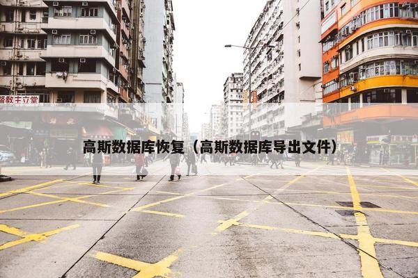 高斯数据库恢复（高斯数据库导出文件）