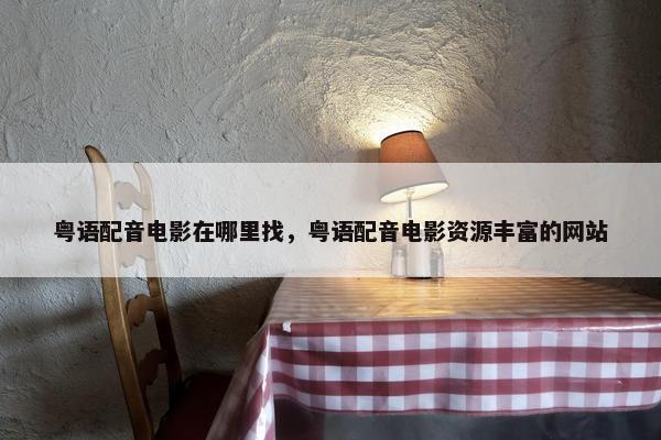 粤语配音电影在哪里找，粤语配音电影资源丰富的网站