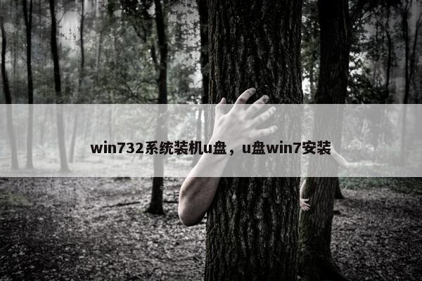 win732系统装机u盘，u盘win7安装
