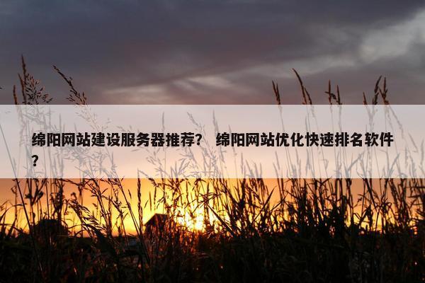 绵阳网站建设服务器推荐？ 绵阳网站优化快速排名软件？