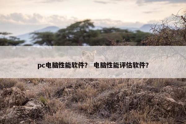 pc电脑性能软件？ 电脑性能评估软件？