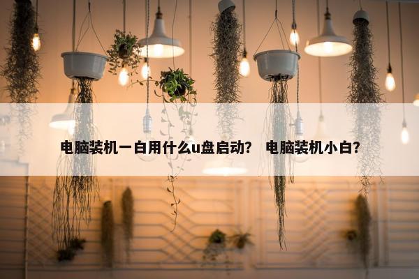 电脑装机一白用什么u盘启动？ 电脑装机小白？