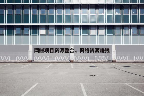 网赚项目资源整合，网络资源赚钱