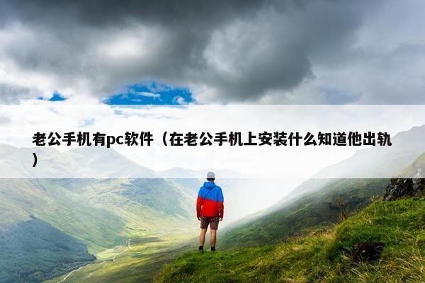 老公手机有pc软件（在老公手机上安装什么知道他出轨）