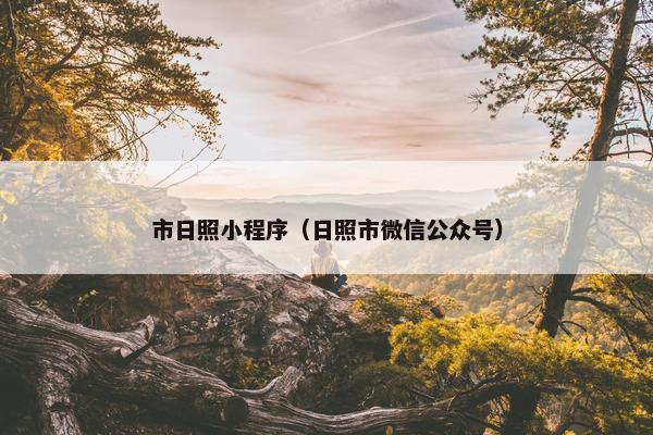 市日照小程序（日照市微信公众号）