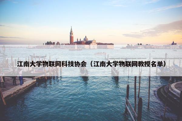 江南大学物联网科技协会（江南大学物联网教授名单）