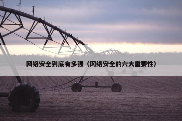 网络安全到底有多强（网络安全的六大重要性）