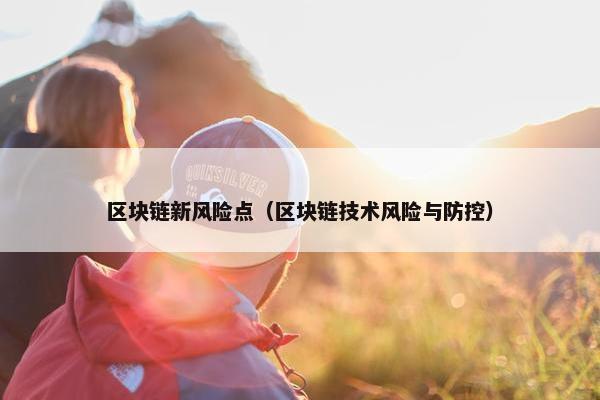 区块链新风险点（区块链技术风险与防控）