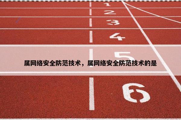 属网络安全防范技术，属网络安全防范技术的是