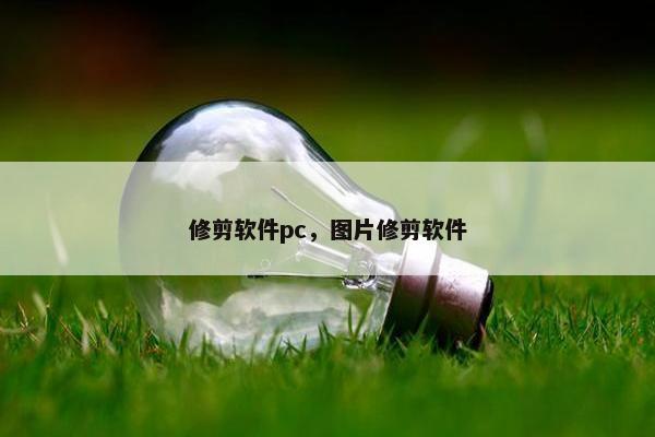 修剪软件pc，图片修剪软件