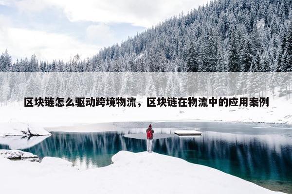 区块链怎么驱动跨境物流，区块链在物流中的应用案例