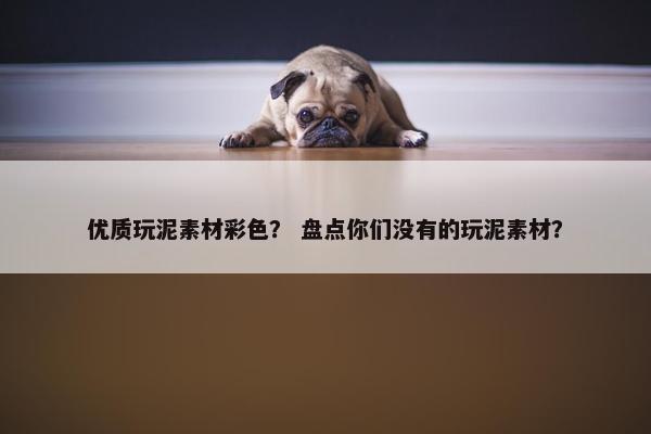优质玩泥素材彩色？ 盘点你们没有的玩泥素材？