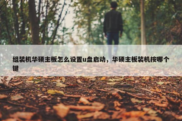 组装机华硕主板怎么设置u盘启动，华硕主板装机按哪个键