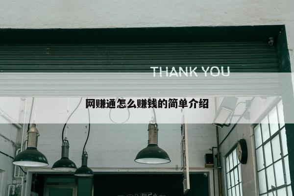 网赚通怎么赚钱的简单介绍