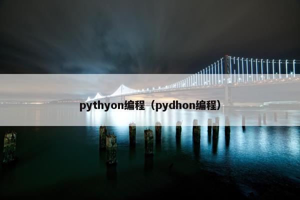 pythyon编程（pydhon编程）