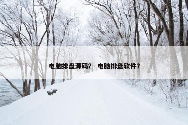 电脑排盘源码？ 电脑排盘软件？