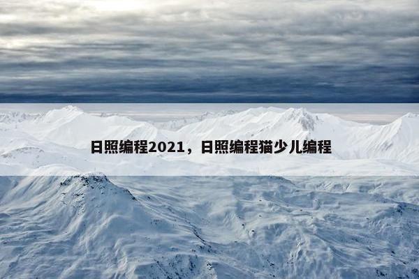 日照编程2021，日照编程猫少儿编程