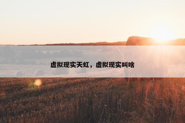 虚拟现实天虹，虚拟现实叫啥