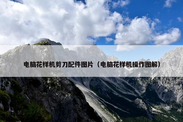 电脑花样机剪刀配件图片（电脑花样机操作图解）