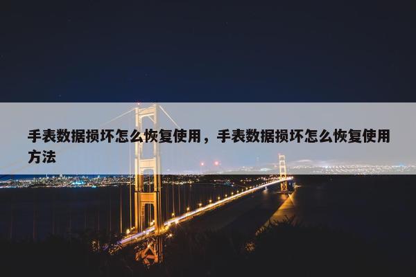 手表数据损坏怎么恢复使用，手表数据损坏怎么恢复使用方法