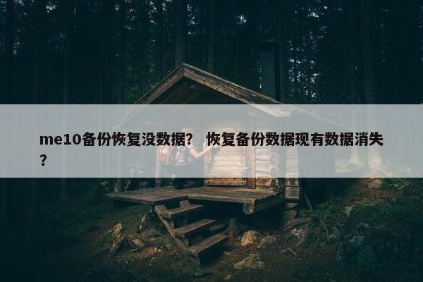 me10备份恢复没数据？ 恢复备份数据现有数据消失？