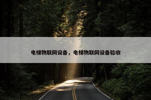 电梯物联网设备，电梯物联网设备验收