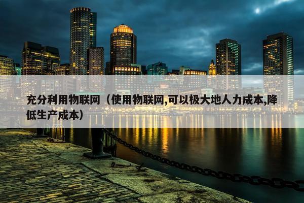 充分利用物联网（使用物联网,可以极大地人力成本,降低生产成本）