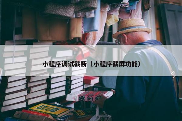 小程序调试截断（小程序截屏功能）