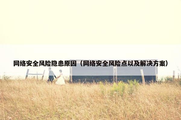 网络安全风险隐患原因（网络安全风险点以及解决方案）