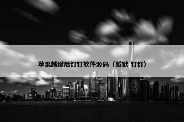 苹果越狱后钉钉软件源码（越狱 钉钉）