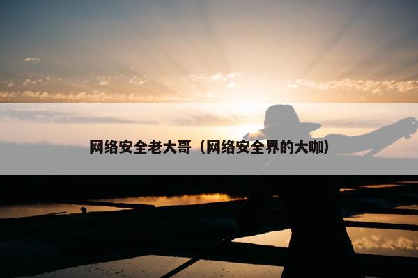 网络安全老大哥（网络安全界的大咖）