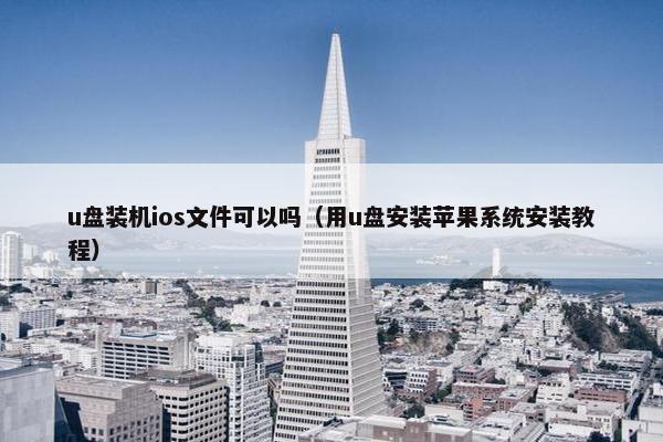 u盘装机ios文件可以吗（用u盘安装苹果系统安装教程）
