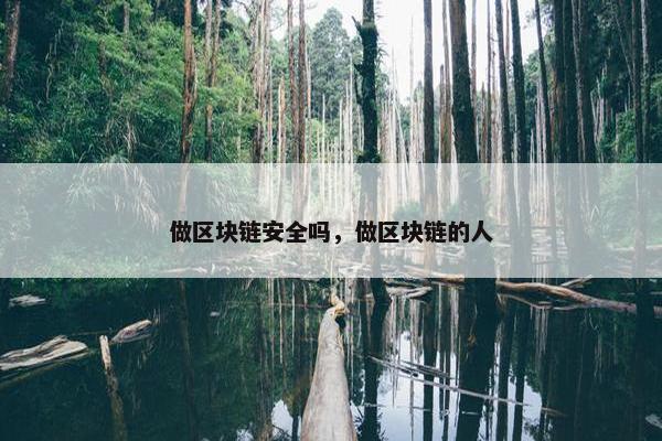 做区块链安全吗，做区块链的人