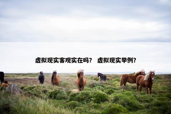 虚拟现实客观实在吗？ 虚拟现实举例？