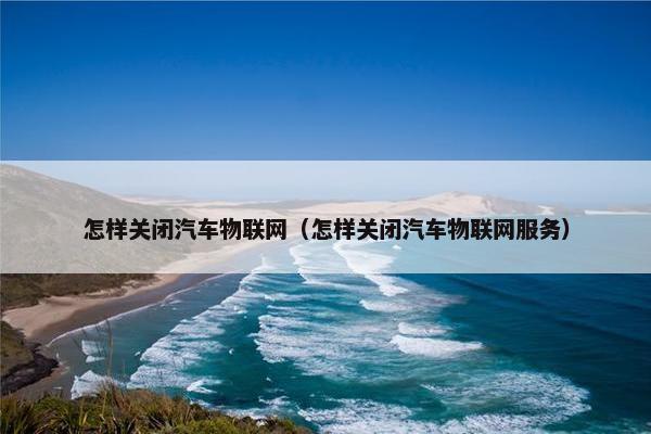 怎样关闭汽车物联网（怎样关闭汽车物联网服务）