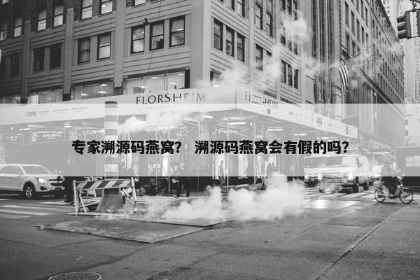 专家溯源码燕窝？ 溯源码燕窝会有假的吗？