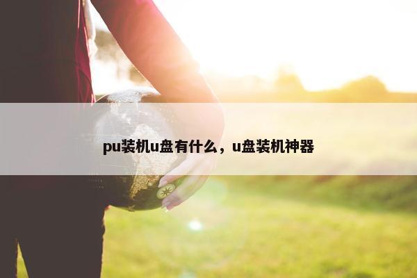 pu装机u盘有什么，u盘装机神器