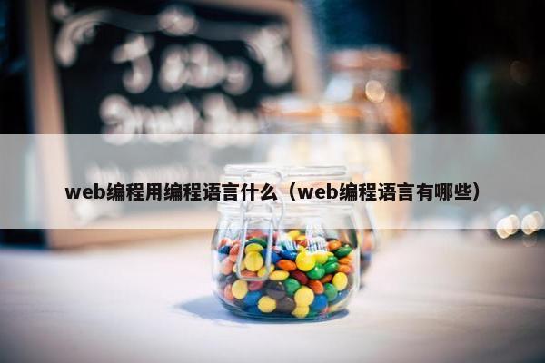 web编程用编程语言什么（web编程语言有哪些）