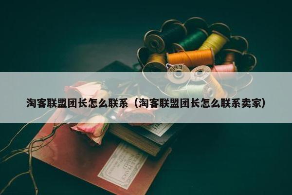 淘客联盟团长怎么联系（淘客联盟团长怎么联系卖家）