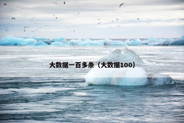 大数据一百多条（大数据100）