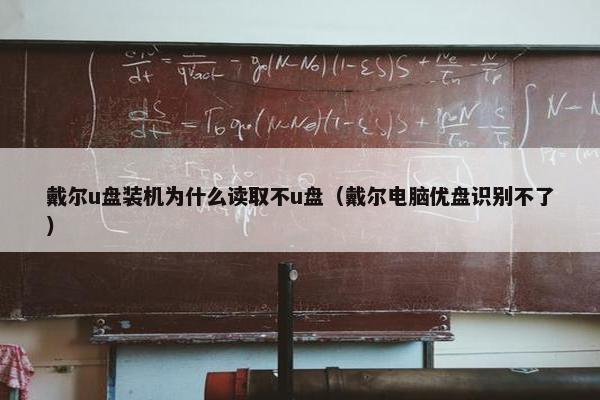 戴尔u盘装机为什么读取不u盘（戴尔电脑优盘识别不了）