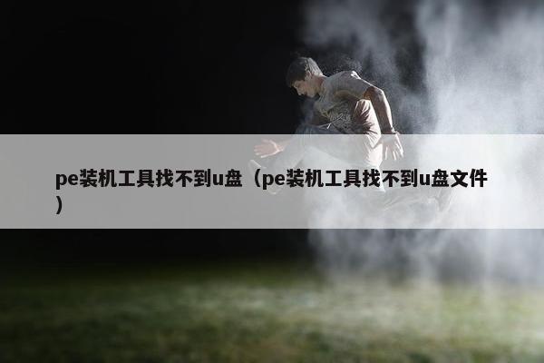 pe装机工具找不到u盘（pe装机工具找不到u盘文件）