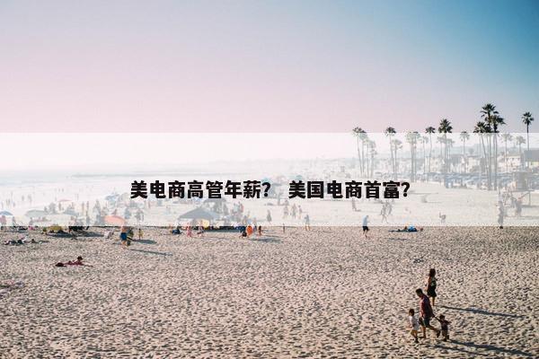美电商高管年薪？ 美国电商首富？