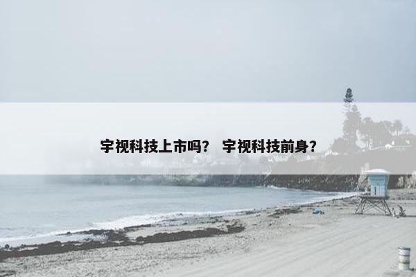 宇视科技上市吗？ 宇视科技前身？