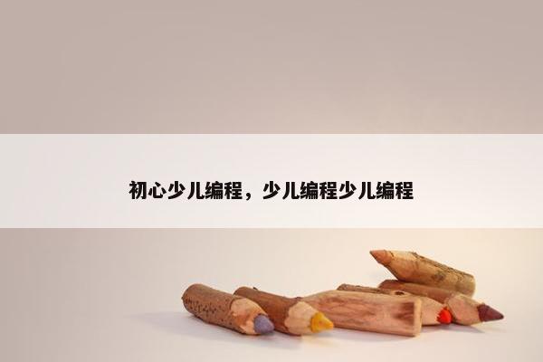 初心少儿编程，少儿编程少儿编程