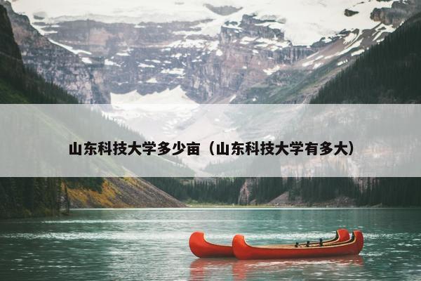 山东科技大学多少亩（山东科技大学有多大）