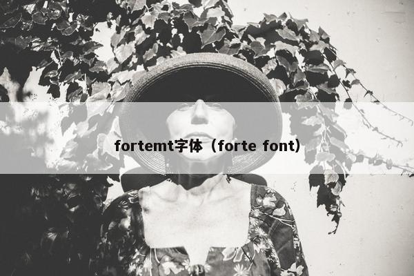 fortemt字体（forte font）